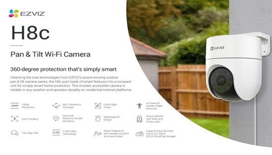 EZVIZ Launches H8c in India: A Versatile Outdoor Pan & Tilt Camera for Comprehensive Outdoor Security