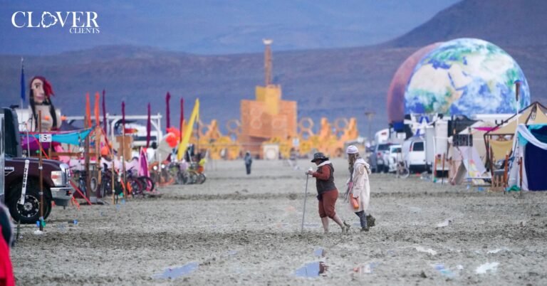 Burning Man Festival, Rain, Storm