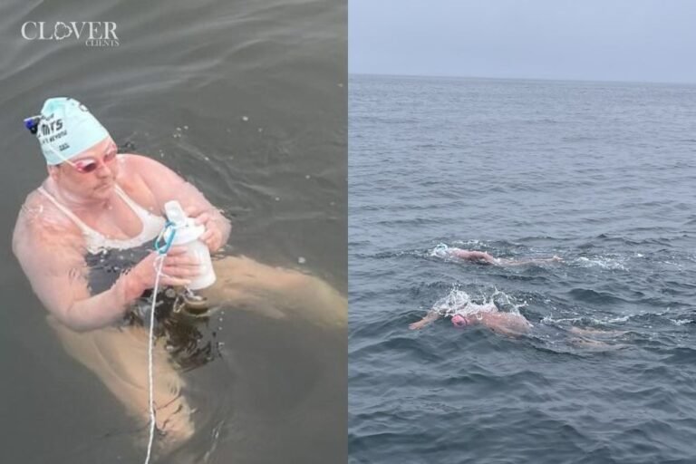 Grandmother Swims 30 Miles in Shark-infested Water Sets Record